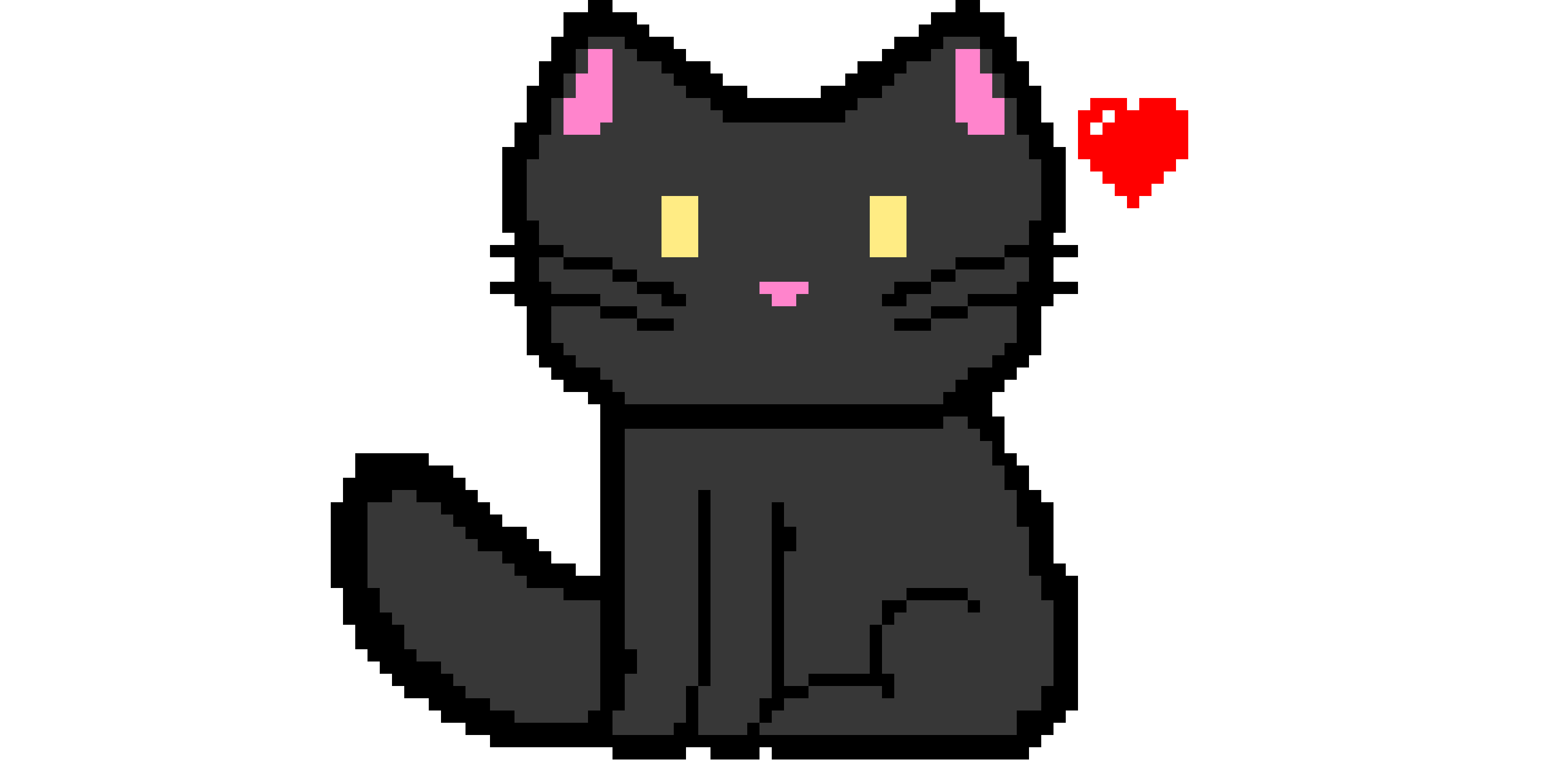Pixel Paws adult black cat stage